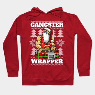 Gangsta Gangster Rap Christmas Theme - Ugly Christmas Hip Hop themed for the Holiday Season Hoodie